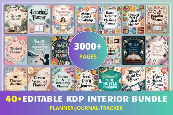 Download 40+Editable KDP Interior Bundle - Bundle Collection