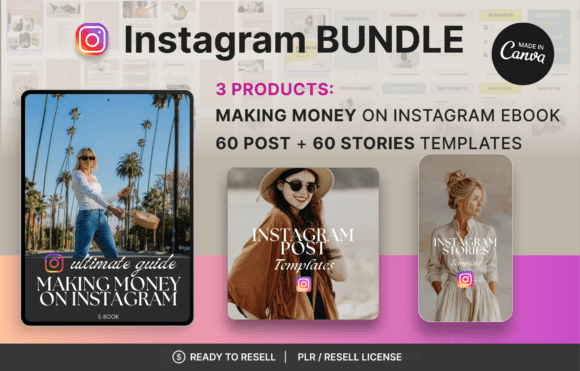 Download Instagram Bundle - 3 Canva Templates - Bundle Collection