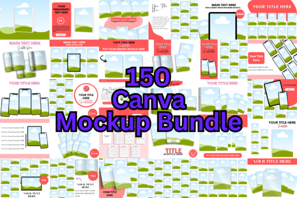 Download 150 Canva Mockup Bundle Template - Bundle Collection