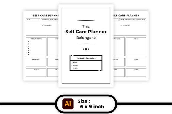 Download Self Care Planner KDP Interior Printable - Interior printable Collection