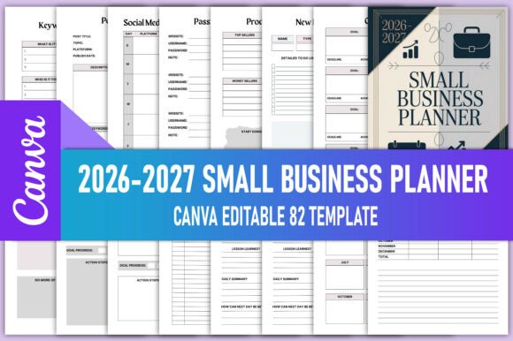Download 2026-2027 Small Business Planner Bundle - Bundle Collection