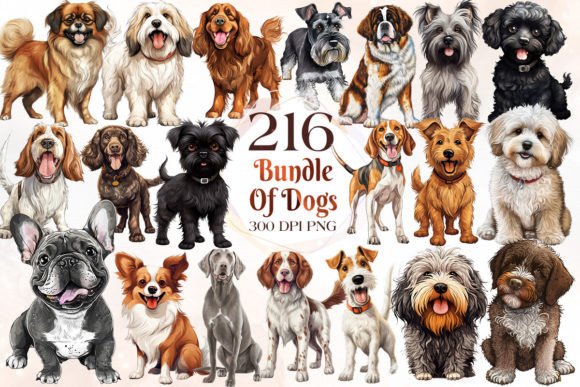 Download Cute Dog Sublimation Clipart Bundle - Bundle Collection