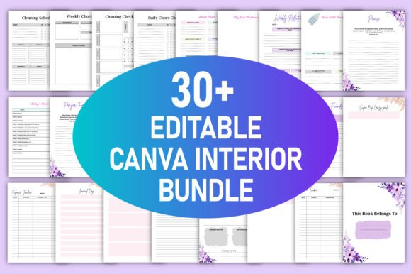 Download 30+ Editable Canva Template Bundle KDP - Bundle Collection