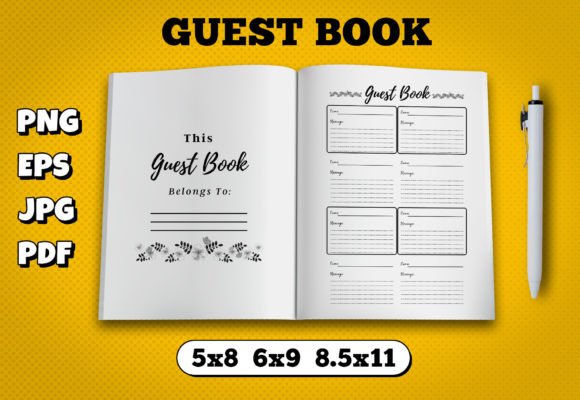 Download Guest Book Interior Kdp - Guest book Collection