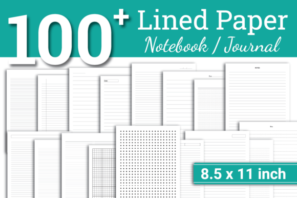 Download Lined Paper Bundle | Journal | Notebook - Bundle Collection