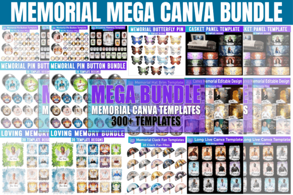 Download Memorial Mega Bundle Canva Template - Bundle Collection