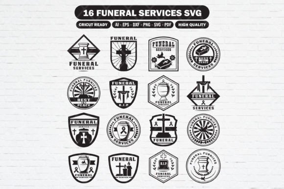 Download Funeral Memorial Service Logo Svg Bundle - Bundle Collection