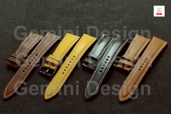 Download Leather Pattern Watch Strap 24 Sizes - Premium Resources