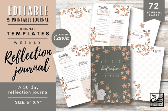 Download Reflection Journal Templates #86 - Journal template Collection
