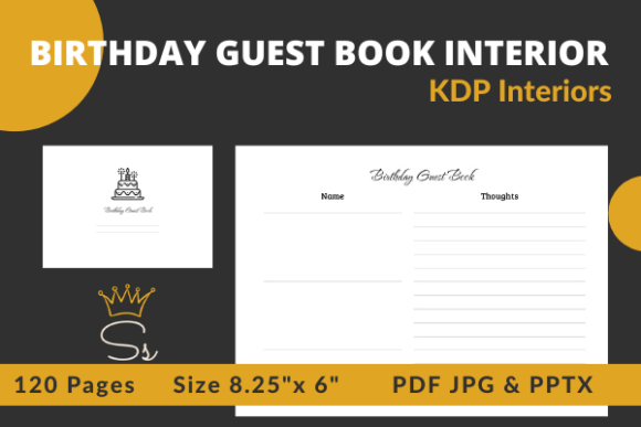 Download Birthday Guest Book Interior - Guest book Collection