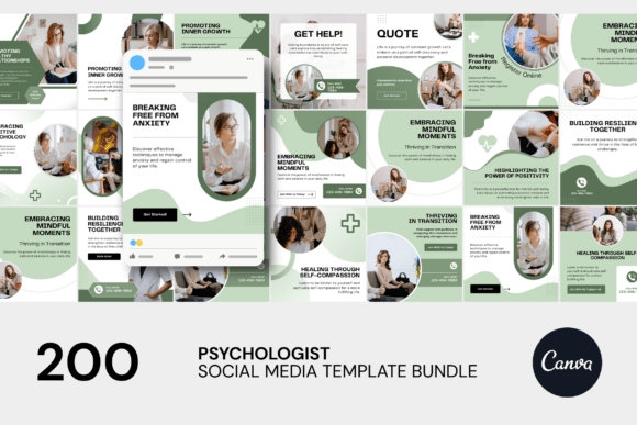 Download Psychology Social Media Canva Bundle - Bundle Collection