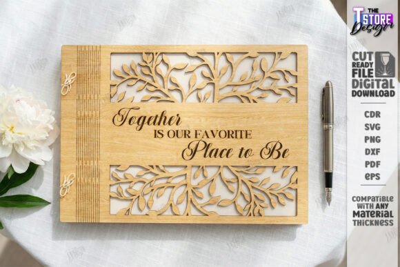 Download Elegant Wedding Guest Book Laser Cut - Guest book Collection