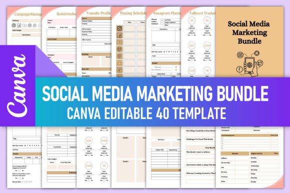 Download Social Media Marketing Bundle Canva - Bundle Collection