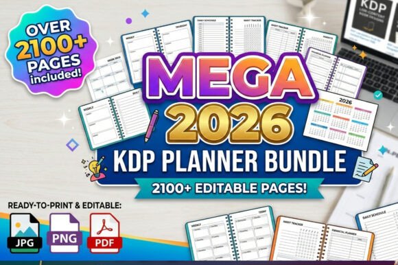 Download 🌟Mega 2026 Kdp Planner Bundle - Bundle Collection