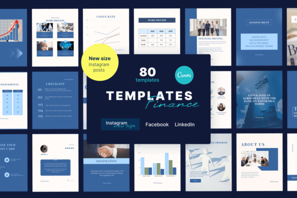 Download Finance Canva Templates Bundle - Bundle Collection