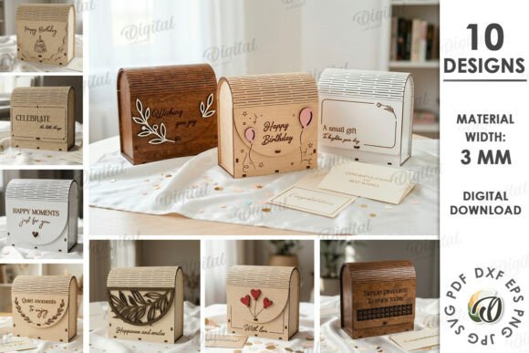 Download 3D Gift Boxes Bundles Laser Cut - Bundle Collection