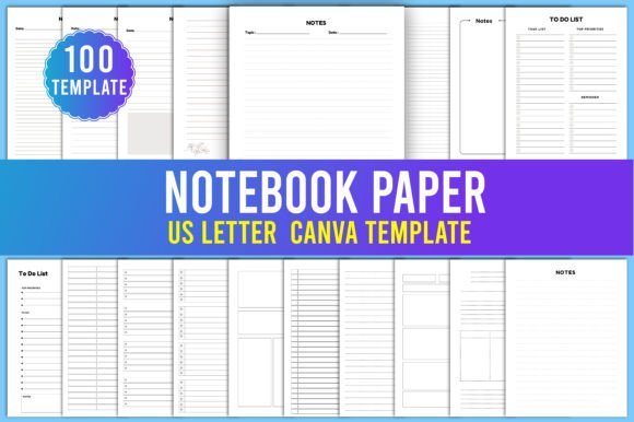 Download Notebook Paper Mega Bundle KDP Interiors - Bundle Collection