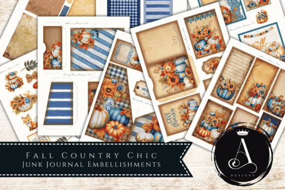 Download Fall Junk Journal Templates Tags - Journal template Collection