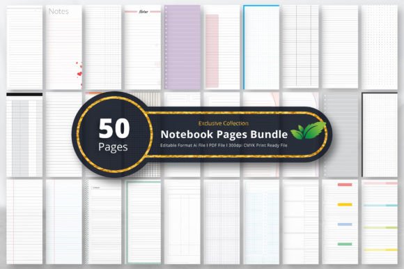 Download Notebook Pages Bundle - Bundle Collection
