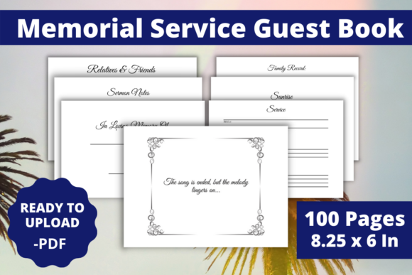 Download Memorial Service Guest Book - Guest book Collection
