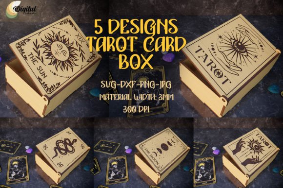 Download SVG Tarot Card Box Laser Cut Bundle - Bundle Collection