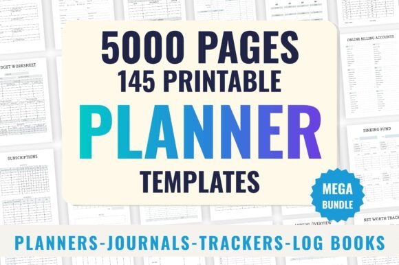 Download 145 Mega KDP Planners Bundle - Bundle Collection