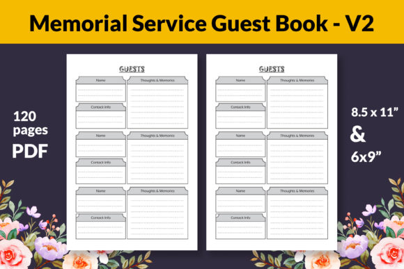 Download Memorial Service KDP Guest Book - Guest book Collection