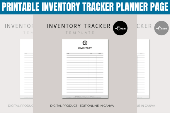 Download Printable Inventory Tracker Planner Page - Planner page Collection