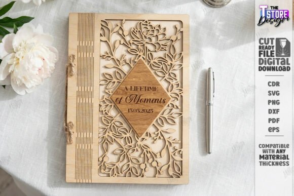 Download Elegant Wedding Guest Book Laser Cut - Guest book Collection
