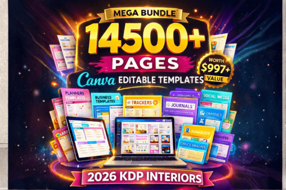 Download 14500+ Canva Editable KDP Interiors 2026 - Interiors Collection