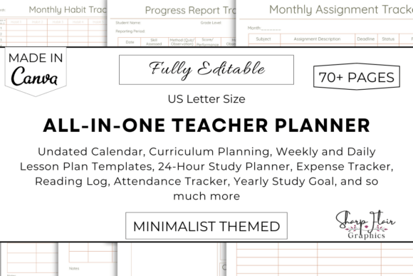Download Editable Teacher Planner Bundle | Canva - Bundle Collection