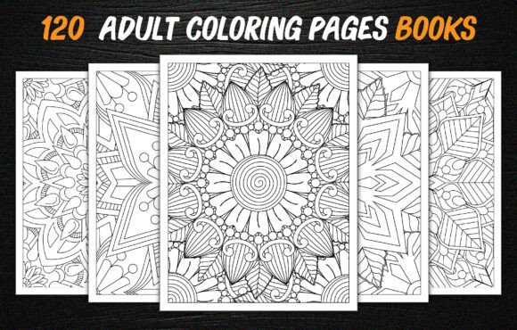 Download 120 Adult Mandalas Coloring Books Bundle - Bundle Collection
