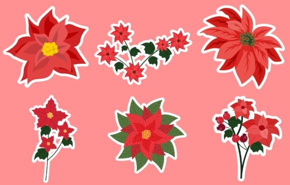 Download Journal Templates Poinsettias Sticker - Journal template Collection