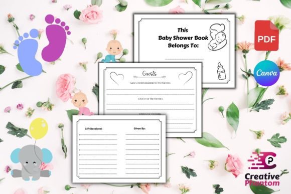 Download Baby Shower Guest Book Interior - Guest book Collection