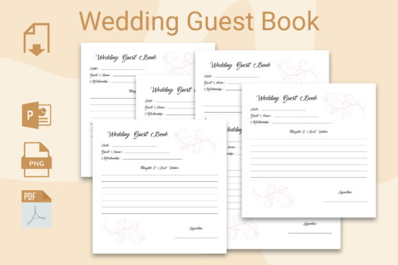 Download Wedding Guest Book for Kdp - Guest book Collection