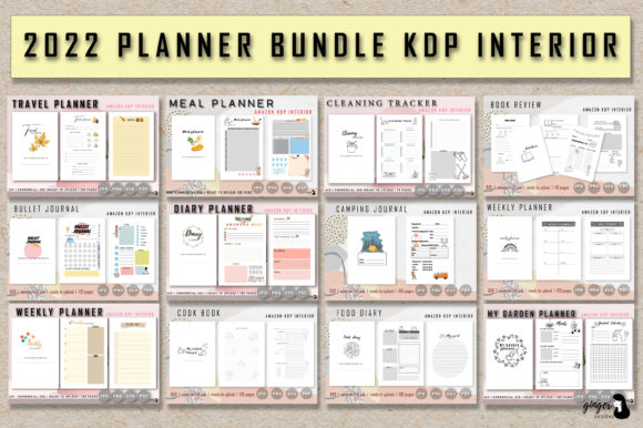 Download Planner 2022 Kdp Interior Bundle - Bundle Collection