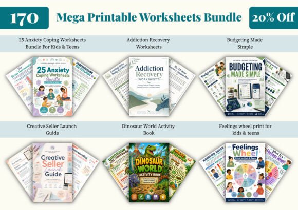 Download Mega Printable Worksheets Bundle - Bundle Collection