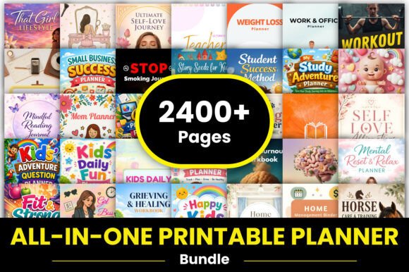 Download All-in-One Printable Planner Bundle - Bundle Collection
