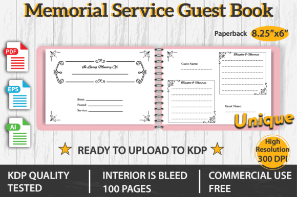 Download Memorial Service Guest Book - Guest book Collection