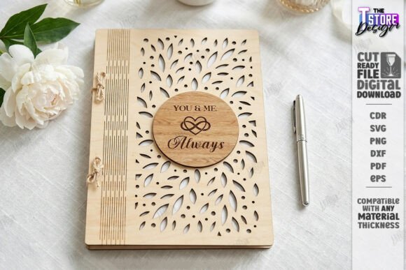 Download Elegant Wedding Guest Book Laser Cut - Guest book Collection