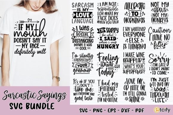Download Sarcastic Sayings SVG Bundle - Bundle Collection