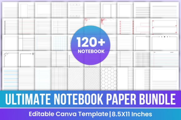 Download Ultimate Notebook Paper Bundle Canva - Bundle Collection