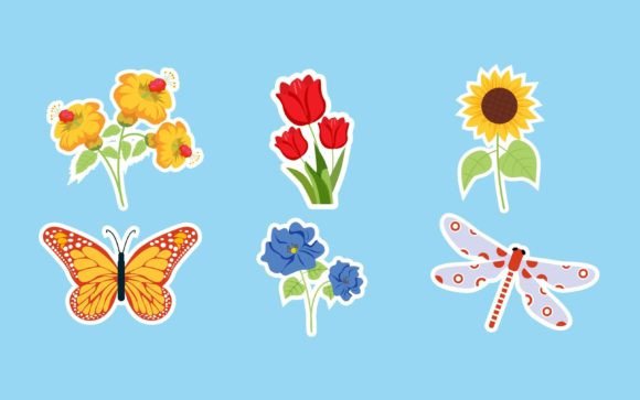 Download Journal Templates Spring Flowers Sticker - Journal template Collection