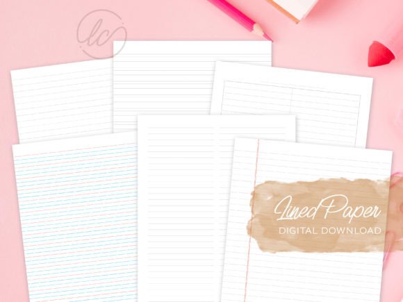 Download Lined Paper Bundles Printable - Bundle Collection