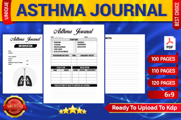 Download Asthma Journal KDP Interior Printable - Interior printable Collection
