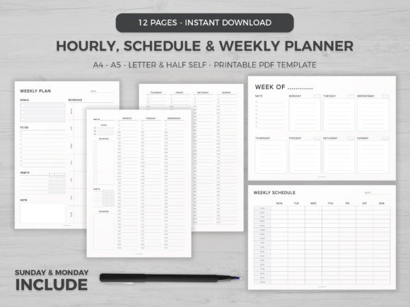 Download Weekly Planner, Bundle Planner, TOS_128 - Bundle Collection