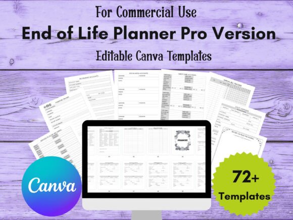 Download Editable End of Life Planner Template - Premium Bundle