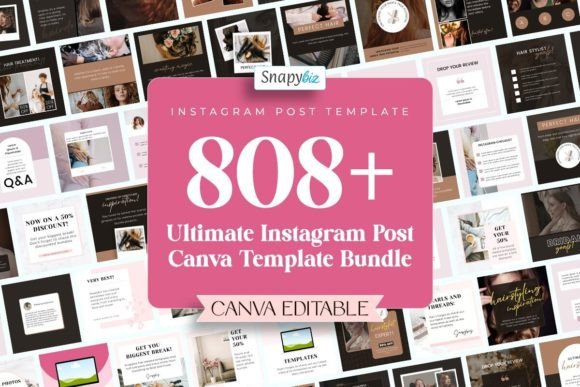 Download Instagram Post Canva Template Bundle - Bundle Collection