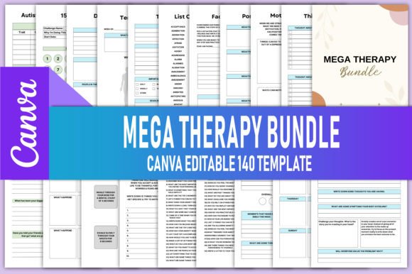 Download Editable Mega Therapy Bundle Canva - Bundle Collection