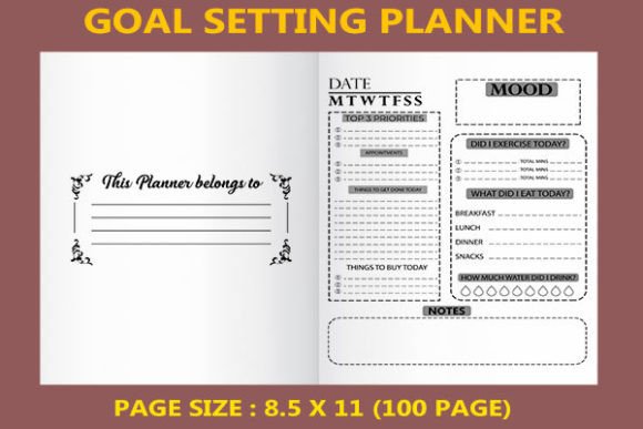 Download Goal Setting Planner for Kdp Interiors - Interiors Collection